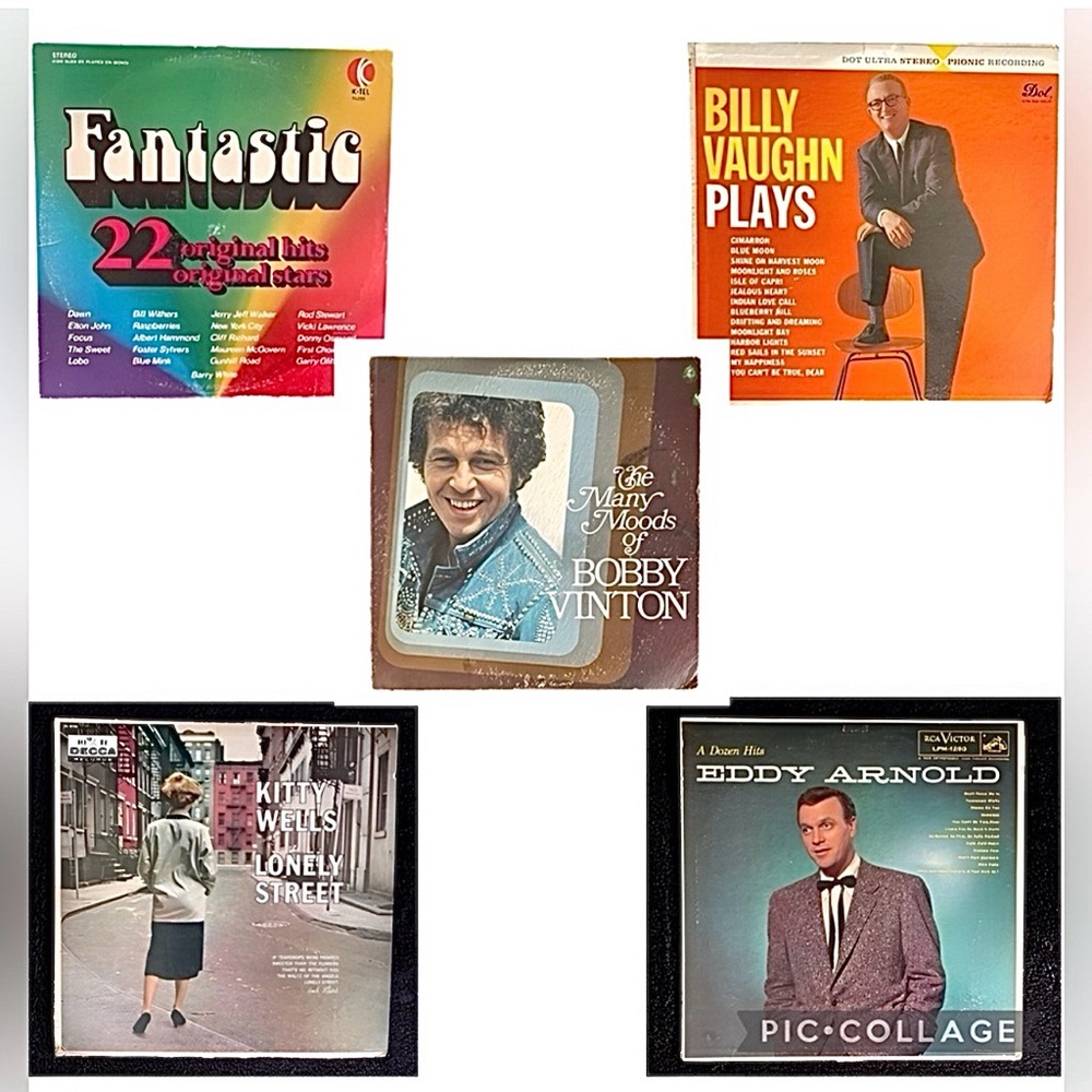 5 VINYL RECORDS